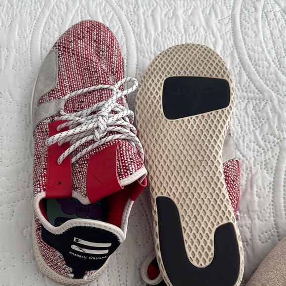 ADIDAS x Pharrell Williams HU V2 red white and gray size 11.5 - Picture 15 of 15